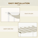 Outsunny Pergola Shade Cover Replacement Canopy for 4 x 3(m) Pergola, Cream