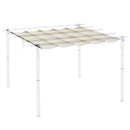Outsunny Pergola Shade Cover Replacement Canopy for 4 x 3(m) Pergola, Cream