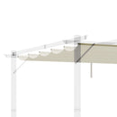 Outsunny Pergola Shade Cover Replacement Canopy for 4 x 3(m) Pergola, Cream