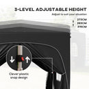 Outsunny 3 x 3(m) UPF50+ Pop Up Gazebo with Sides and Carry Bag