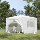Outsunny Gazebo 2.95 m x 2.95 m -  White