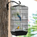 PawHut 92cm Large Bird Cage With Stand, Perches, Food Bowls, Swing, Black
