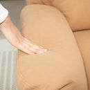 HOMCOM Recliner Armchair, Reclining Chair with Adjustable Leg Rest