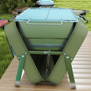 Outsunny Portable BBQ Grill with Suitcase Design for Camping Picnic Party