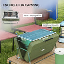 Outsunny Portable BBQ Grill with Suitcase Design for Camping Picnic Party