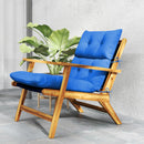 Outsunny Adirondack Chair Cushion Rocking Chair Cushion w/ Ties