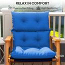 Outsunny Adirondack Chair Cushion Rocking Chair Cushion w/ Ties