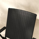 Outsunny 2pcs Rattan Chair Foldable Garden Furniture w/ Armrest Black