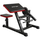 SPORTNOW Adjustable Preacher Curl Bench with Elbow Cushion for Home Gym