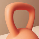 SPORTNOW Kettlebell w/ Soft Body and Non-Slip Handle, Orange and Grey