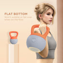 SPORTNOW Kettlebell w/ Soft Body and Non-Slip Handle, Orange and Grey