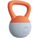 SPORTNOW Kettlebell w/ Soft Body and Non-Slip Handle, Orange and Grey
