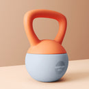 SPORTNOW Kettlebell w/ Soft Body and Non-Slip Handle, Orange and Grey