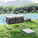 Outsunny Picnic Table Camping Folding Portable Dining Storage Garden Outdoor