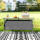 Outsunny Picnic Table Camping Folding Portable Dining Storage Garden Outdoor