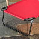 Outsunny Folding Sun Lounger Set of 2 Reclining Chair with Reading Hole
