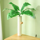 PawHut 2-in-1 Hidden Litter Box with Green Leaf Cat Tree, Indoor - Oak