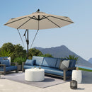 Outsunny 3(m) Cantilever Banana Parasol with Cover Wind Strap UPF50+