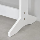 HOMCOM Free Standing LED Mirrored Jewellery Cabinet -  Warm White