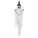 HOMCOM Hanging Halloween Ghost Animatronic Prop for Indoor Outdoor