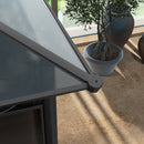 Outsunny 3 x 4m Hardtop Gazebo for Garden Party w/ Polycarbonate Curtains