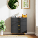 HOMCOM Chest of Drawers with 4 Drawers for Bedroom, Living Room