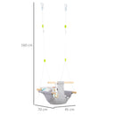 Outsunny Baby Swing Seat for Ages 6-36 Months - Grey