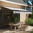 Outsunny 3 x 2.5m Electric Retractable Awning w/ Aluminium Frame
