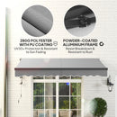 Outsunny 3 x 2.5m Electric Retractable Awning w/ Aluminium Frame