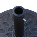 Outsunny 13kg Garden Parasol Base Round Resin Umbrella Stand Holder Bronze Tone