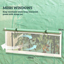 Outsunny Polytunnel Greenhouse with Doors and Mesh Windows
