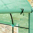 Outsunny Polytunnel Greenhouse with Doors and Mesh Windows