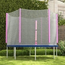 SPORTNOW 8ft Trampoline Net Replacement Safety Net with Zipped Door