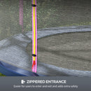 SPORTNOW 8ft Trampoline Net Replacement Safety Net with Zipped Door