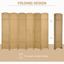 HOMCOM 6 Panel Folding Room Divider, Privacy Screen, 240 x 170cm