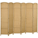 HOMCOM 6 Panel Folding Room Divider, Privacy Screen, 240 x 170cm
