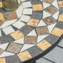 Outsunny 60cm Mosaic Round Bistro Table Outdoor Garden Side Table
