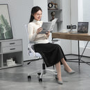 Vinsetto Mesh Office Chair for Home with Lumbar Support, Flip-up Arm, Wheels