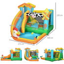 Outsunny Bouncy Castle Farm Style with Paddling Pool