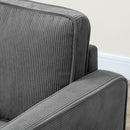 HOMCOM Compact 2 Seater Sofa with Under Seat Storage for Small Spaces