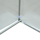 Outsunny Greenhouse Polytunnel 4.5 x 3 x 2m - White