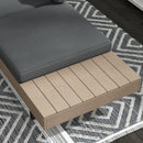 Outsunny HDPE Garden Furniture Sets with Cushions, Table, L-Shaped Sofa, Grey