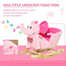 HOMCOM  Children's Rocking Elephant - Pink