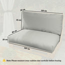 Outsunny 2 Seat Pallet Cushions 20cm Thick Outdoor Seat Pads