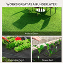 Outsunny 2m x 90m Weed Control Membrane, Heavy Duty Weed Barrier Fabric