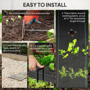 Outsunny 2m x 90m Weed Control Membrane, Heavy Duty Weed Barrier Fabric