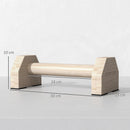SPORTNOW Wooden Parallettes Push Up Bars Calisthenics Equipment for Home Gym