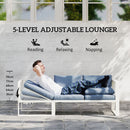 Outsunny 5 Seater Sectional Outdoor Sofa Set with Loveseats for Garden Grey