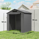 Outsunny Garden Storage Shed Tent Bike Tent, Dark Grey