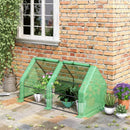 Outsunny Mini Greenhouse 180 x 90 x 90 cm - Green